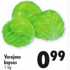 Allahindlus - Varajane
kapsas
1 kg