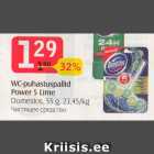 WC-puhastuspallid Power 5 Lime