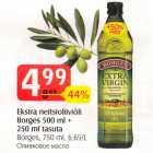 Allahindlus - Ekstra neitsioliviõli Bopges 500 ml+ 250 ml tasuta