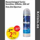 Allahindlus - Raseerimisgeel Series Sensitive, Gillette, 200 ml