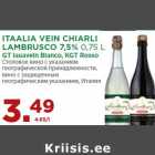 ITAALIA VEIN CHIARLI
LAMBRUSCO