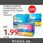 TAMPAX COMPAK
TAMPOONID 16 TK