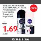 NIVEA BLACK&WHITE
RULLDEODORANT 50 ML