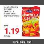 SANTA MARIA
JUUSTU
TORTILLA
CHIPS 200 G