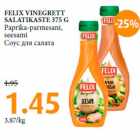 FELIX VINEGRETT
SALATIKASTE 375 G