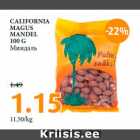 Allahindlus - CALIFORNIA
MAGUS
MANDEL
100 G