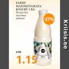 FARMI
MAITSESTAMATA
JOGURT 1 KG