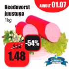 Allahindlus - Keeduvorst juustuga 1 kg