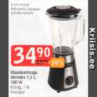 Allahindlus - Klaaskannuga blender 1,5 l, 500W