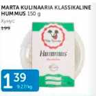 MARTA KULINAARIA KLASSIKALINE HUMMUS 150 G