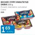 BECHERI PIPPI VINNUTATUD SNÄKK 100 G