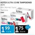 KOTEX ULTRA SORB TAMPOONID 16 TK