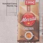 Kohvioad Crema, Merrild, 1 kg