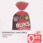 Allahindlus - Rukkileib Ruks, Leibur, 380 g 