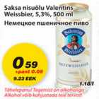 Allahindlus - Saksa nisuõlu Valentins Weissbier