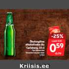 Allahindlus - Ökoloogiline 
alkoholivaba õlu
Carlsberg, 33 cl
