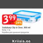 Allahindlus - Toidukarp Clip & Close, 800 ml