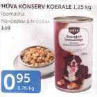 hüva konserv koerale 1,25 kg