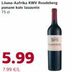 Allahindlus - Lõuna-Aafrika KWV Roodeberg
punane kuiv lauavein
75 cl