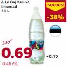 Allahindlus - A.Le Coq Kelluke
limonaad
1,5 L