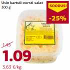 Allahindlus - Usin kartuli-vorsti salat
300 g