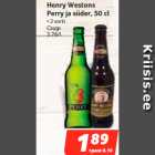 Allahindlus - Henry Westons
Perry ja siider, 50 cl