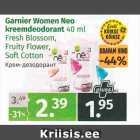 Allahindlus - Garnier Women Neo kreemdeodorant 40 ml