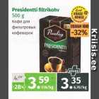 Allahindlus - Presidentti filtrikohv 500 g