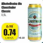 Allahindlus - Alkoholivaba õlu Clausthaler Classic