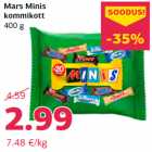 Mars Minis
kommikott
400 g