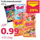 Trolli kummikommid
200 g