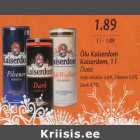 Allahindlus - Õlu Kaiserdom, 1 l Hele Weibier 4,8%,Pilsener 4,5%, Dark 4,7%