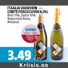 Allahindlus - ITAALIA VAHUVEIN CONTE FOSCO CUVEE 0,75 L