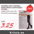 Allahindlus - GOLDEN LADY CONTROL BODY NAISTE SUKKPÜKSID 40 DEN