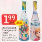 Laste vahujook Tom & Jerry või Frozen Disney, 750 ml