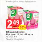 Lõhnaküünal Classic Pink Sweet või Berry Blossom