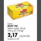 Allahindlus - Lipton must tee Yellow Label