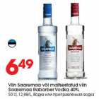 Allahindlus - Viin Saaremaa või maitsestatud viin
Saaremaa Rabarber Vodka