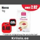 Allahindlus - Manna
1kg