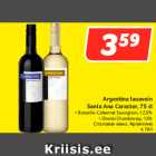 Allahindlus - Argentina lauavein
Santa Ana Caracter, 75 cl