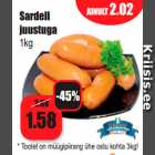 Allahindlus - Sardell
juustuga
1kg