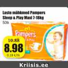 Mähkmed - Laste mähkmed Pampers Sleep & Play Maxi 7-18 kg, 50 tk