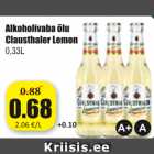 Allahindlus - Alkoholivaba õlu Clausthaler Lemon 0,33 L