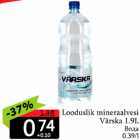 Looduslik mineraalvesi Värska, 1,9 L