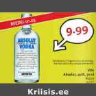 Allahindlus - Viin Absolut, 40%, 70 cl