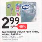 Tualettpaber Deluxe Pure White, Winter, 3- kihiline