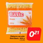 Allahindlus - Makaron sarveke
Rimi Basic, 400 g