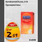 Allahindlus - Kondoomid Durex, 6 tk