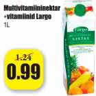 Allahindlus - Multivitamiininektar
+vitamiinid Largo
1L