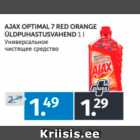 AJAX OPTIMAL 7 RED ORANGE ÜLDPUHASTUSVAHEND 1 L